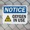 Signmission Oxygen In Use, 18 in W x Rectangle, Plastic OS-2PACK-NS-P-1218-L-17097 - alternate 7